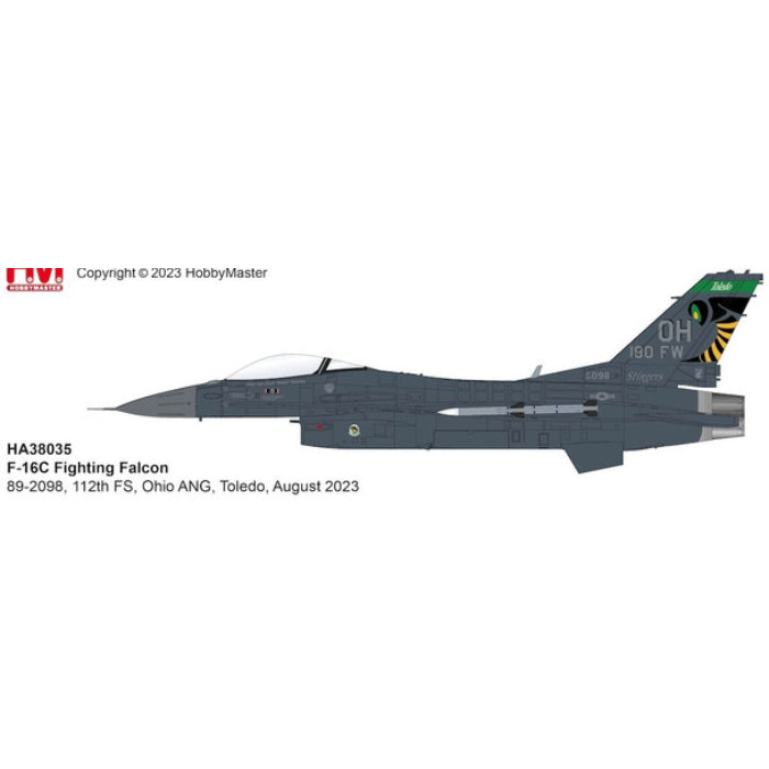 1/72 F-16C Fighting Falcon 89-2098 112th FS Ohio Ang Toledo August 2023