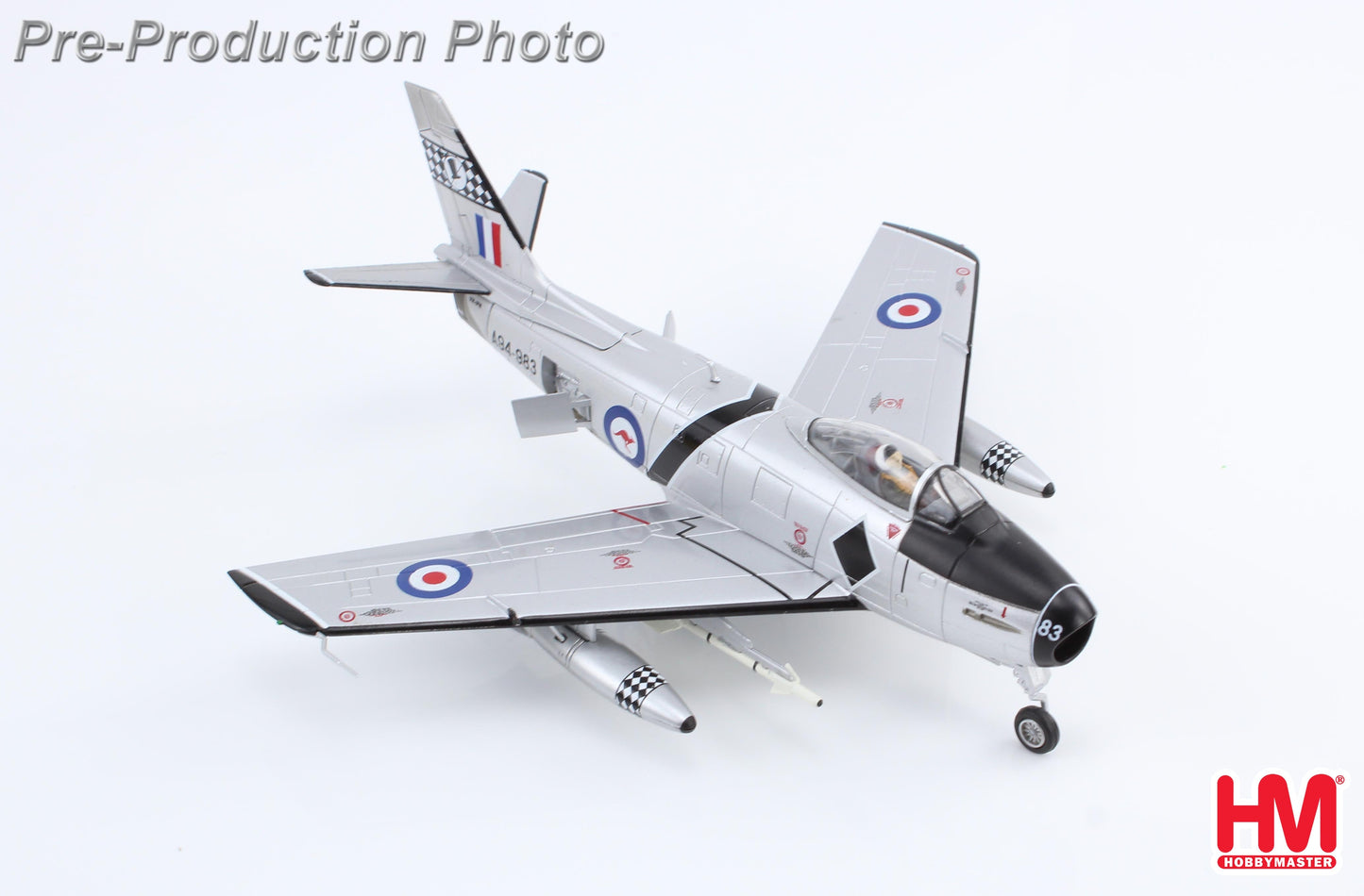 CAC Sabre MK.32 A94983 75 Sqn Black Diamonds RAAF with 2x AIM9B