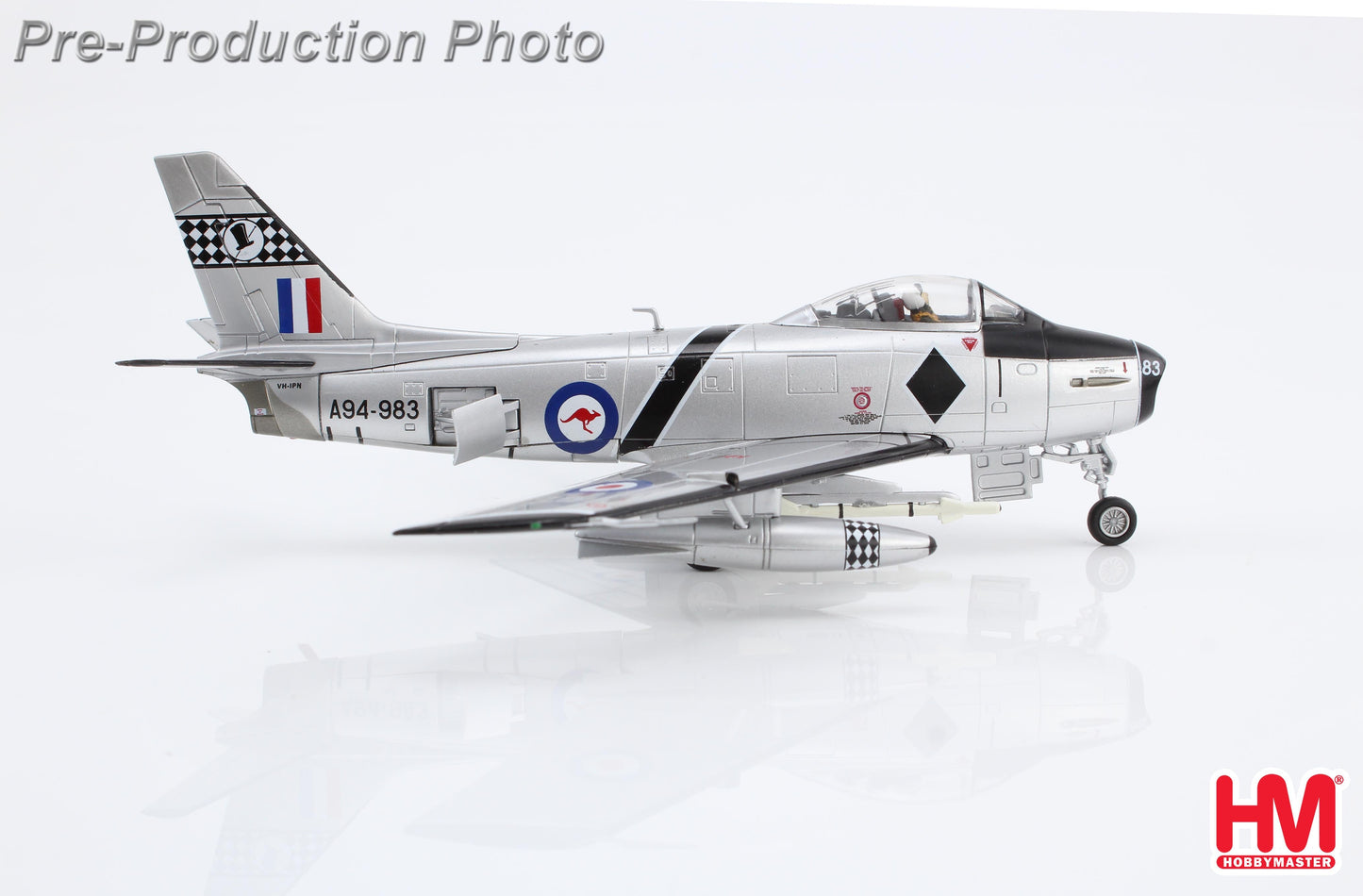 CAC Sabre MK.32 A94983 75 Sqn Black Diamonds RAAF with 2x AIM9B