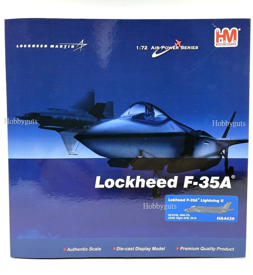 1/72 Lokheed F-35A Lightning II 08-0746 58th FS USAF Elgin AFB 2018