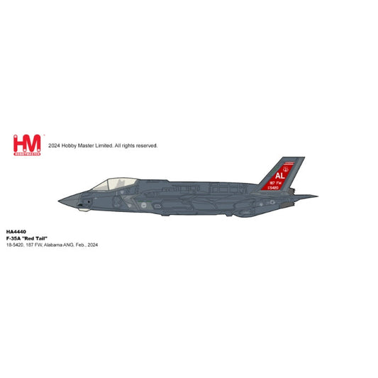 1/72 F-35A "Red Tail" 18-5420 187 FW Alabama ANG Feb. 2024