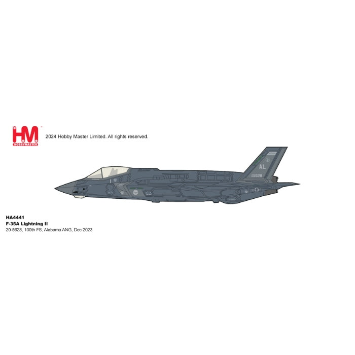 1/72 F-35A Lightning II 20-5628 100th FS Alabama ANG Dec 2023