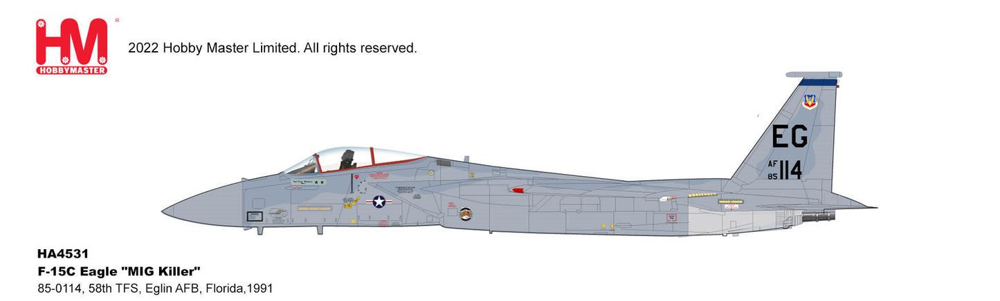 1/72 F-15C Eagle 'MIG Killer' 85-0114 58th TFS Eglin AFB Florida 1991