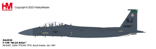 1/72 F-15E ''Mi-24 Killer'' 89-0487 335th TFS/4th TFW Saudi Arabia Jan 1991 (with 4 x GBU-10)