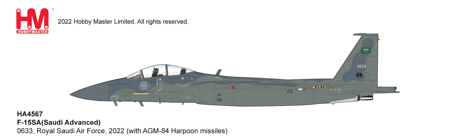 1/72 F-15SA Saudi Advanced 0633 Royal Saudi Air Force 2022 with AGM-84 Harpoon Missles