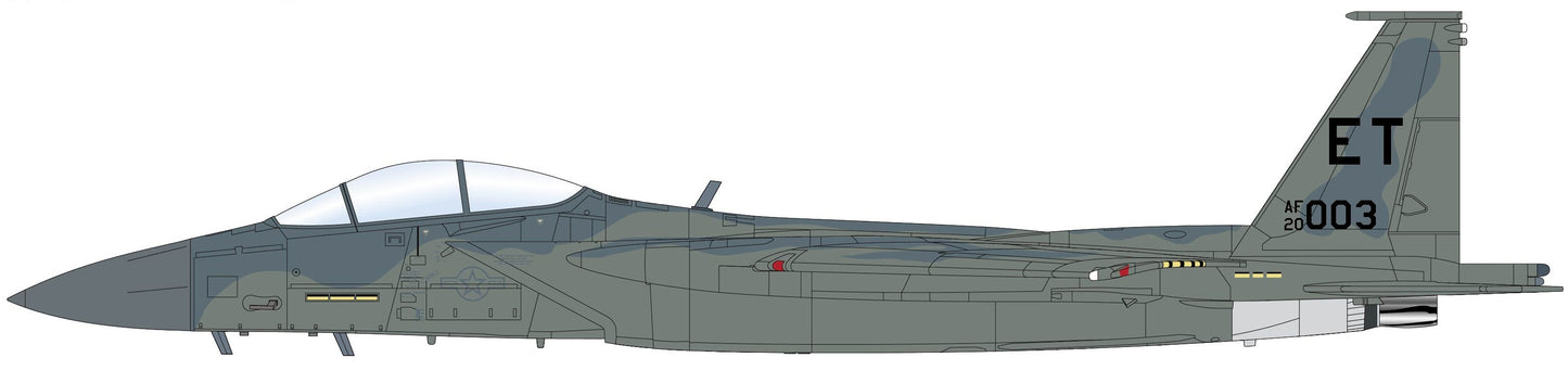 1/72 F-15EX Eagle II AF20-003 96th Test Wing Eglin AFB Dec 2023 (with 16 x AIM-120 2 x AIM-9)