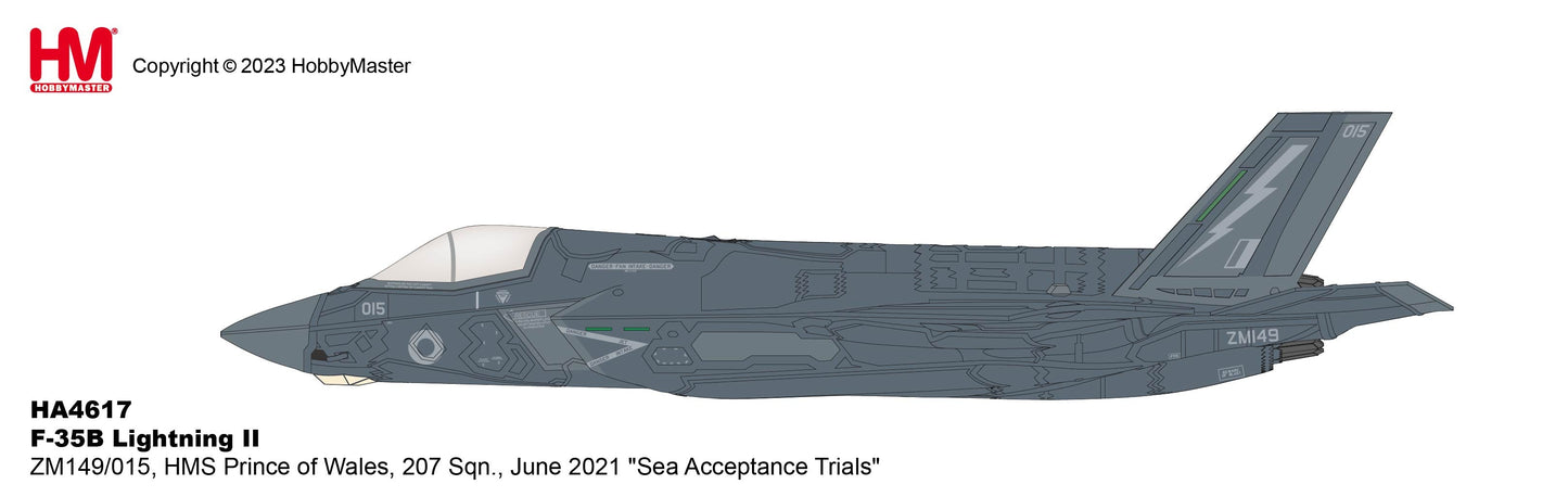 1/72 F-35B Lightning II ZM149/015 HMS Prince of Wales 207 Sqn. June 2021 'Sea Acceptance Trials'