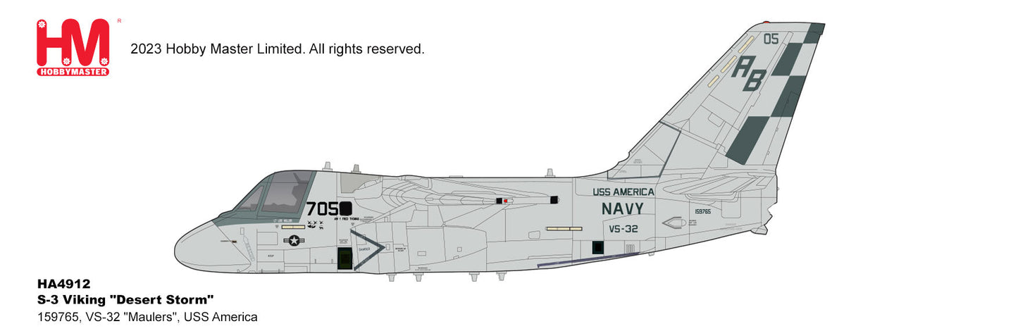 1/72 S-3 Viking "Desert Storm" 159765 VS-32 "Maulers" USS America