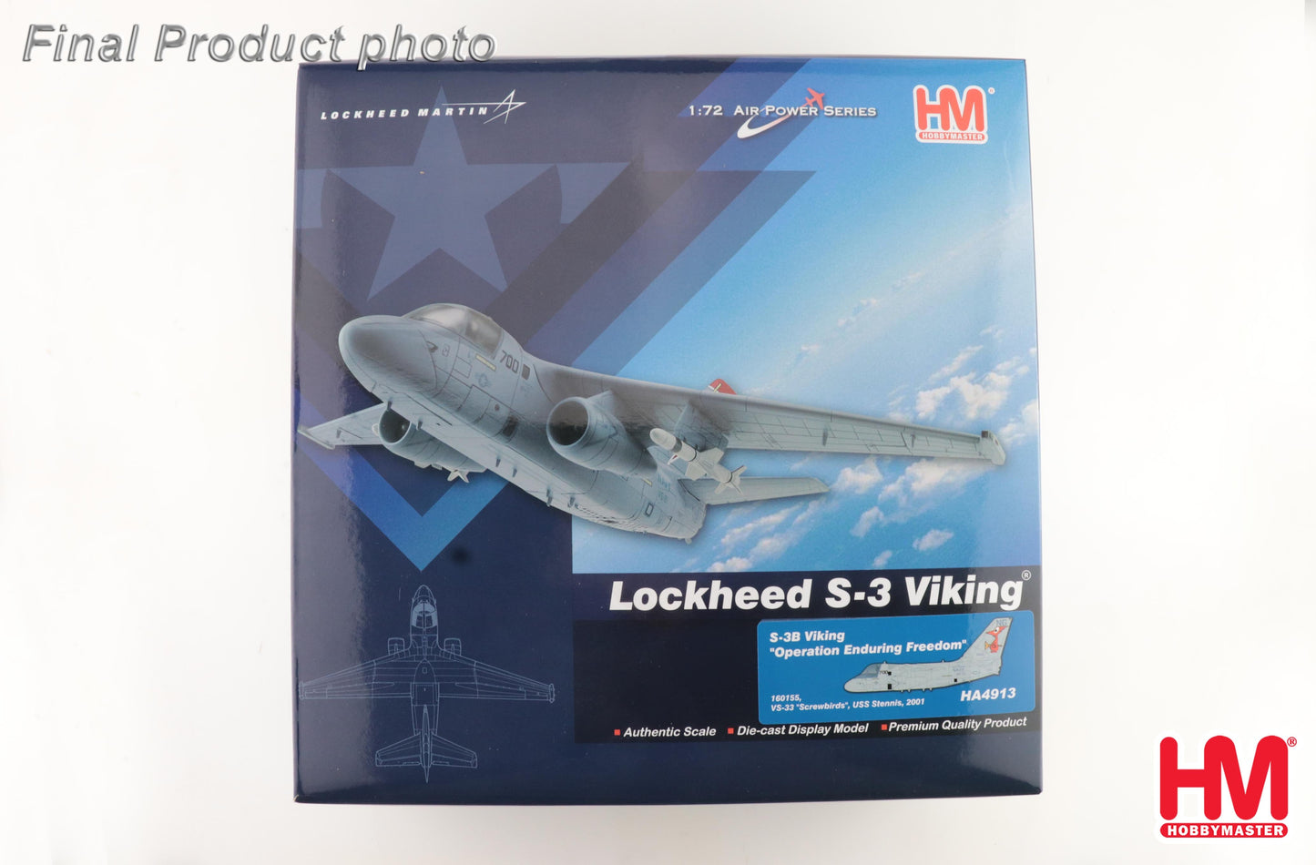 1/72 S-3B Viking "Operation Enduring Freedom" 160155 VS-33 "Screwbirds" USS Stennis 2001