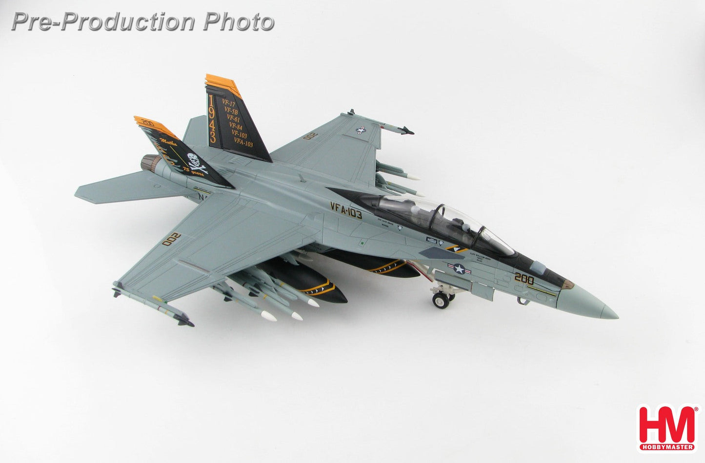 1/72 F/A-18F Super Hornet VFA-103 USS Lincoln  2017 75th Anniversary Commemorative Scheme