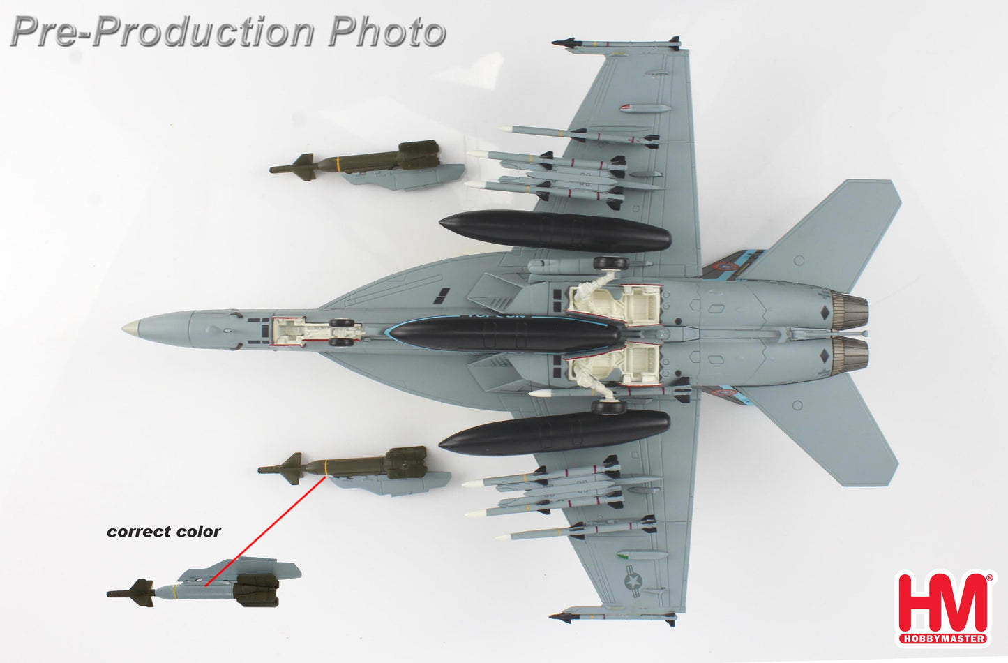 1/72 F/A-18E Super Hornet "Top Gun" 165536 US Navy. Nas Fallon 2020 (with Extra 2 X GBU-24)