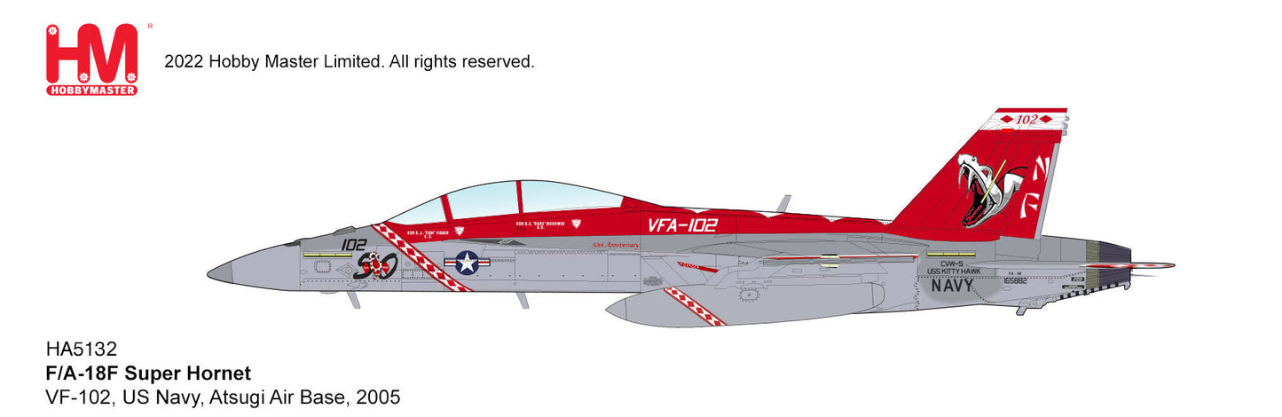 1/72 F/A-18F Super Hornet VF-102 US Navy Atsugi Air Base 2005