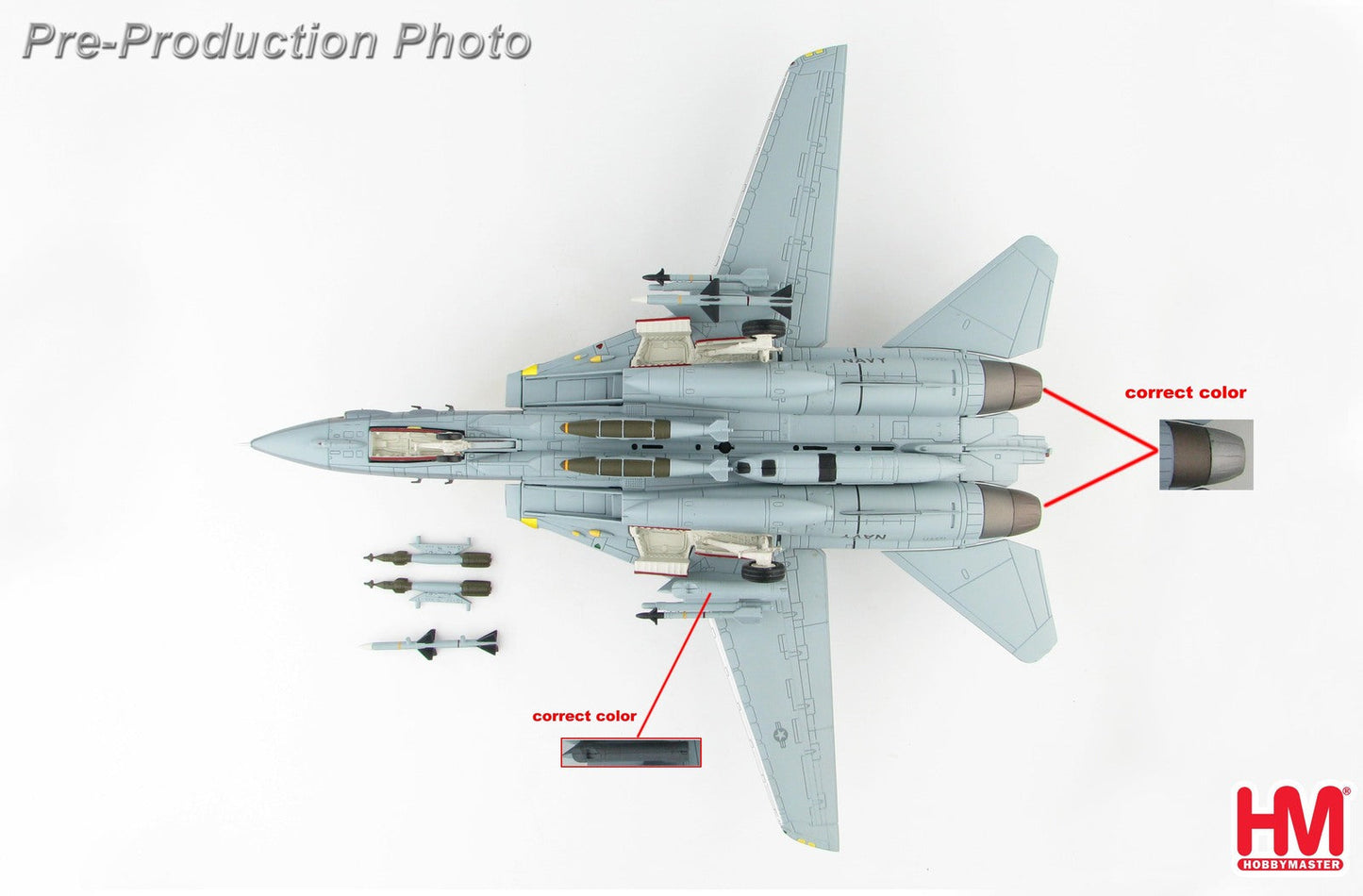 1/72 Grumman F-14B Tomcat USS Nimitz 1989 162911 VF-24  - Fighting Renegades -