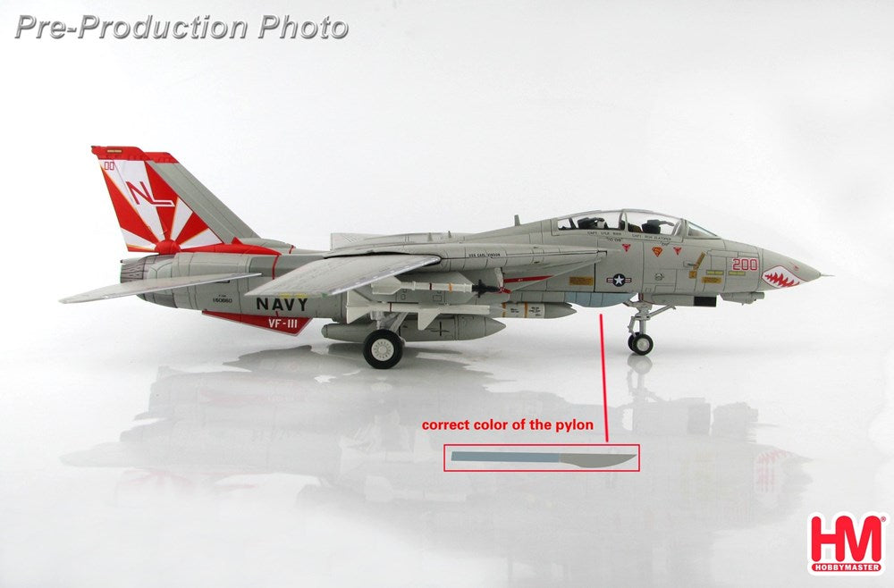 1/72 Grumman F-14A Tomcat  - Super CAG -  160660 VF-111  - Sundowners -  USS Carl Vinson 1986