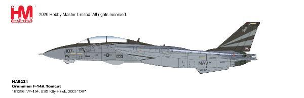 1/72 Grumman F-14A Tomcat 161296 VF-154 USS Ktty Hawk 2003  - OIF -