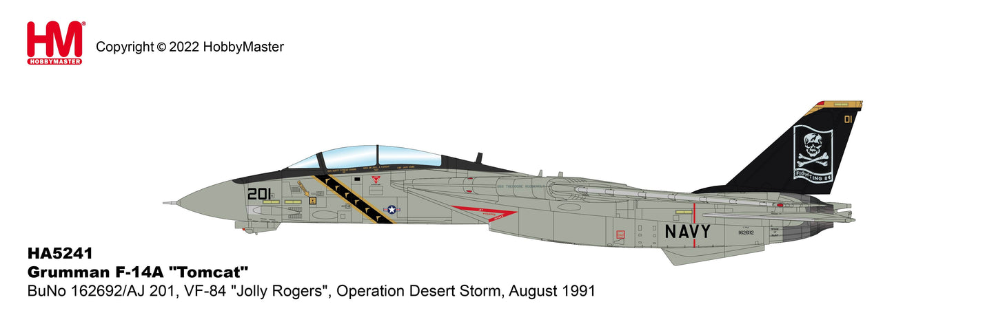 1/72 Grumman F-14A Tomcat BuNo 162692/AJ 201 VF-84 Jolly Rogers Operation Desert Storm August 1991