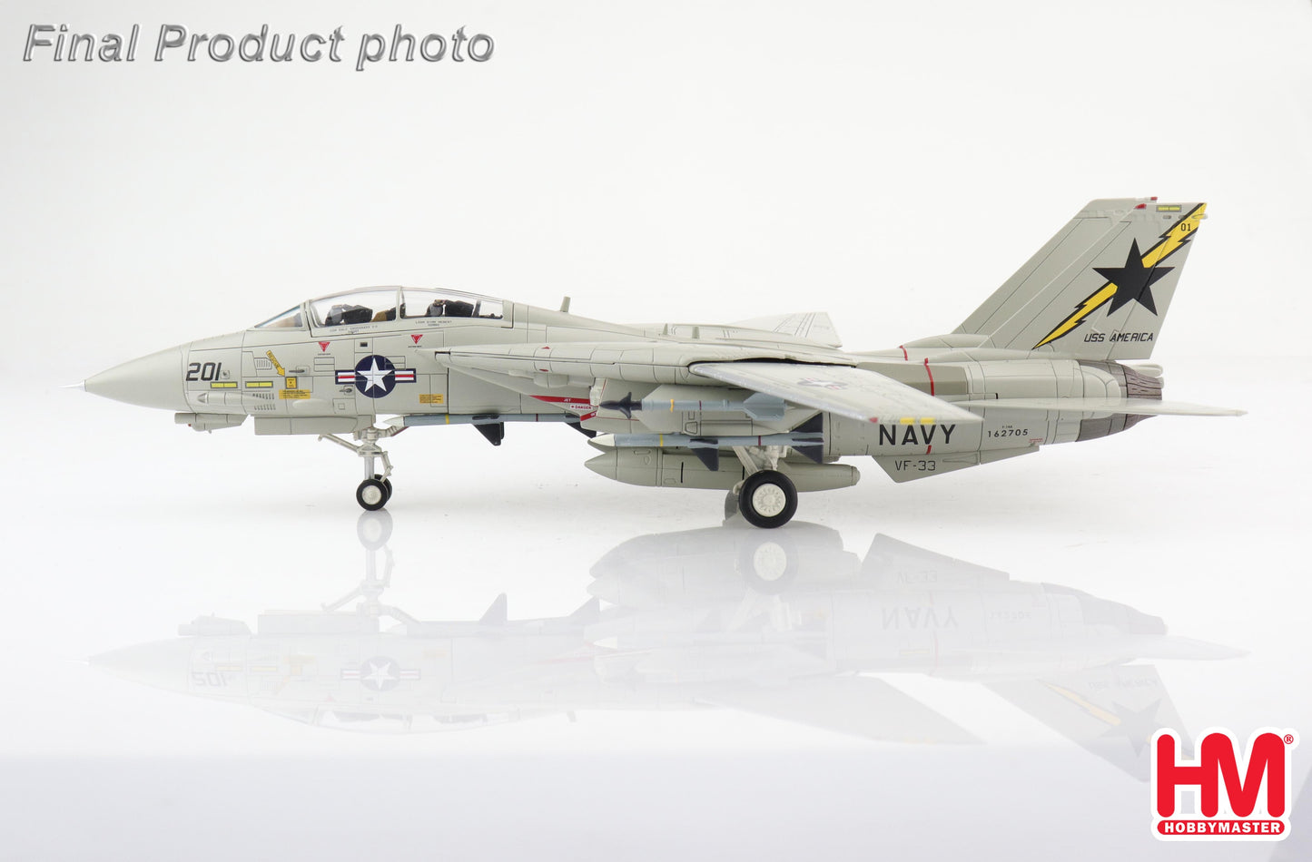 1/72 F-14A Tomcat Cdr Snodrass 162705 VF33 USS America 1990