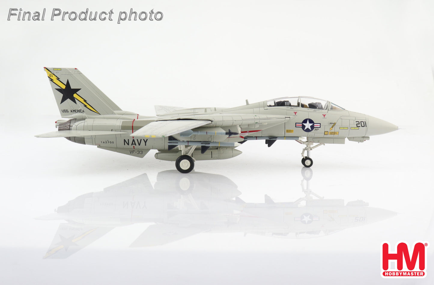 1/72 F-14A Tomcat Cdr Snodrass 162705 VF33 USS America 1990