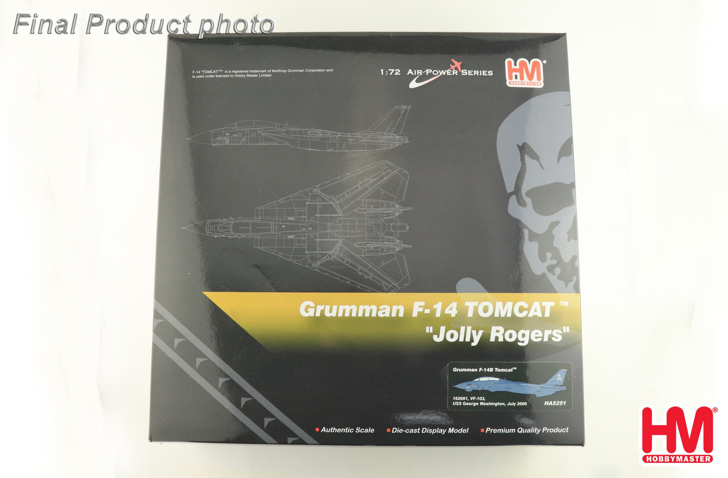 1/72 Grumman F-14B Tomcat 162691 VF-103 USS George Washington July 2000