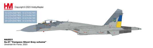 1/72 Su-27 "Compass Ghost Grey Scheme" Ukrainian Air Force 2023 (with AGM-88 and IRIS-T Missiles)