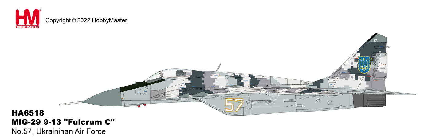 1/72 MIG-29 9-13 Fulcrum C No.57 Ukrainian Air Force