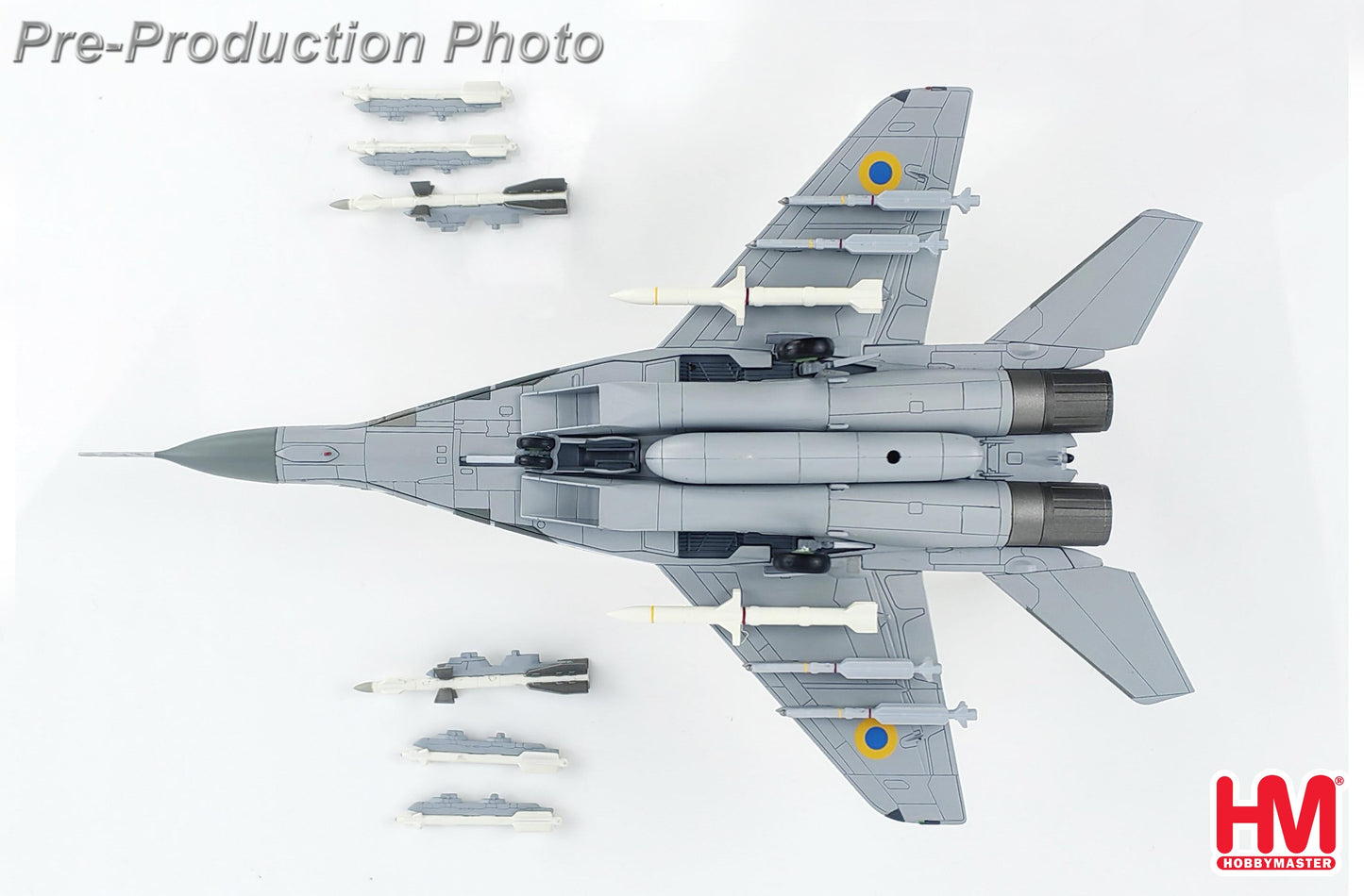 1/72 MIG-29 9-13 "Ghost of KYIV" Bort 19 Ukrainian Air Force (with Extra 2 X AGM-88 Missles)