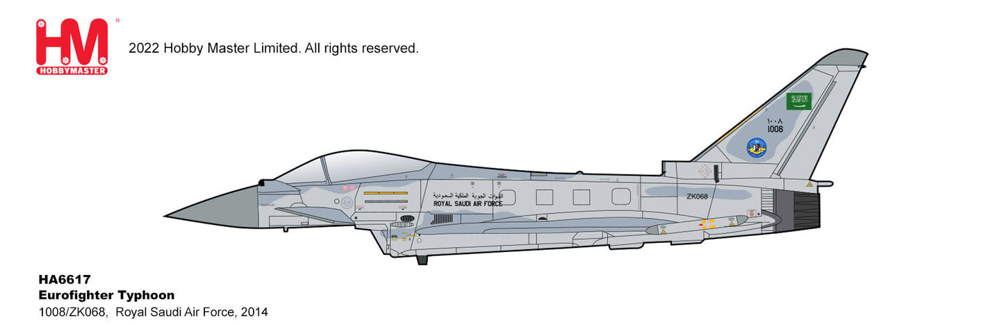 1/72 Eurofighter Typhoon 1008/ZK068 Royal Saudi Air Force 2014