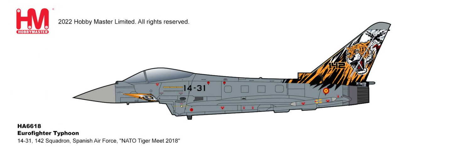 1/72 Eurofighter Typhoon 14-31 142 Squadron Spanish Air Force "NATO Tiger Meet 2018"