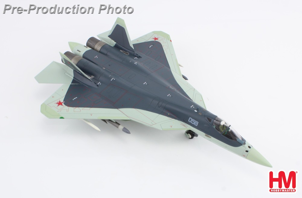 1/72 Su-57 Stealth Fighter T-50 Bort 56 Russian Air Force Zhukovsky Airfield 2023 w/KH-31 missiles