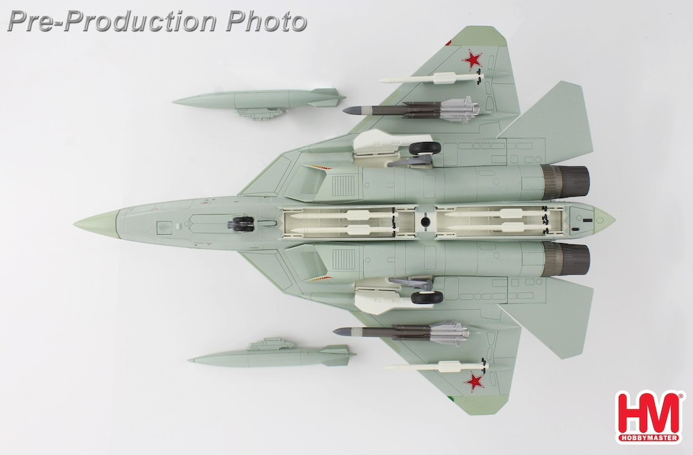 1/72 Su-57 Stealth Fighter T-50 Bort 56 Russian Air Force Zhukovsky Airfield 2023 w/KH-31 missiles