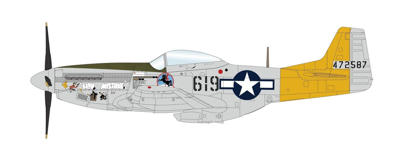 1/48 P-51D Mustang  - Hon Mistake -   Iwo Jima 1945 1st Lt. William G. Ebersole 462th FS 506th FG