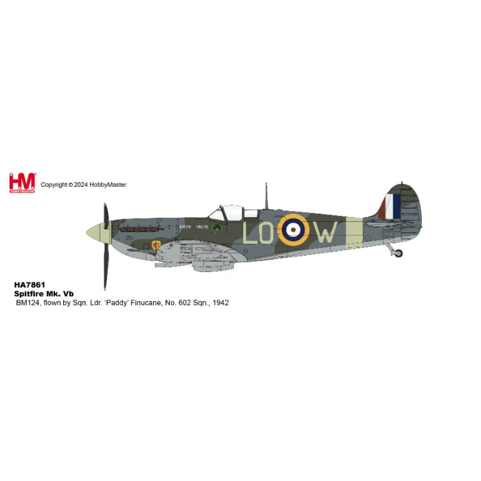 1/48 Spitfire Mk. Vb BM124 Flown by Sqn. Ldr. 'Paddy' Finucane No. 602 Sqn. 1942