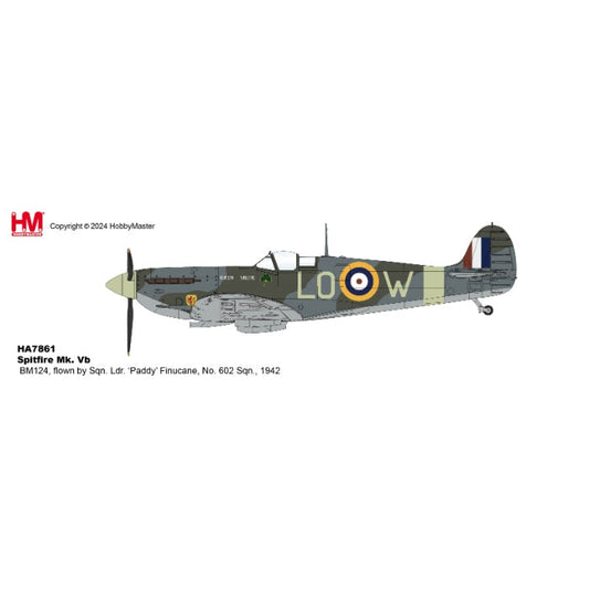 1/48 Spitfire Mk. Vb BM124 Flown by Sqn. Ldr. 'Paddy' Finucane No. 602 Sqn. 1942