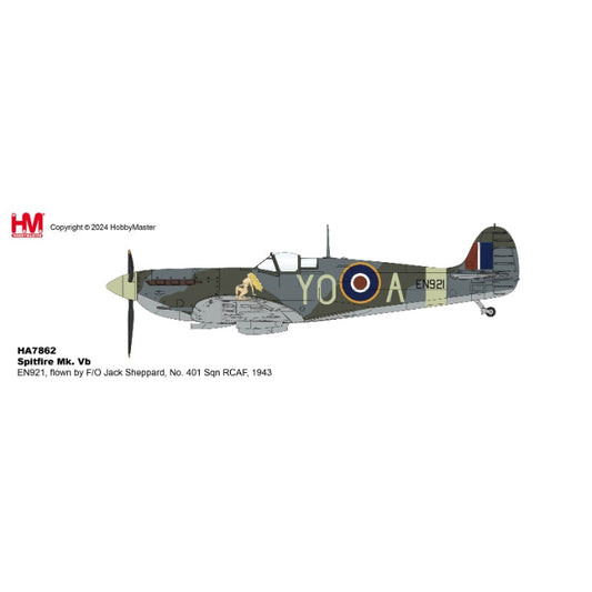 1/48 Spitfire Mk. Vb EN921 Flown by F/O Jack Sheppard No. 401 Sqn. (RCAF) 1943