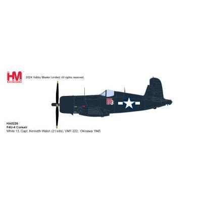 1/48 F4U-4 Corsair White 13 Capt. Kenneth Walsh (21 Kills) VMF-222 Okinawa 1945