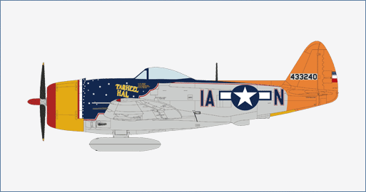 image1_1/48 P-47D Thunderbolt "Tarheel Hal" Lt. 'Ike' David 366 FS 358 FG May 1945