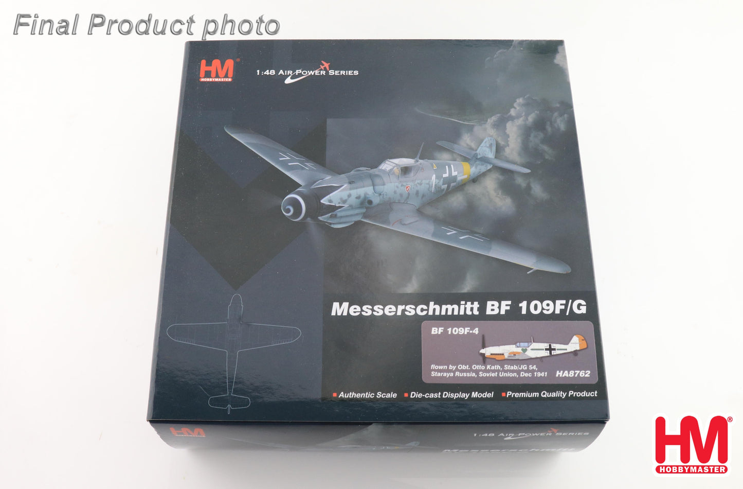 1/48 BF 109F-4 Flown by Obt. Otto Kath Stab/JG 54 Staraya Russa Soviet Union Dec 1941