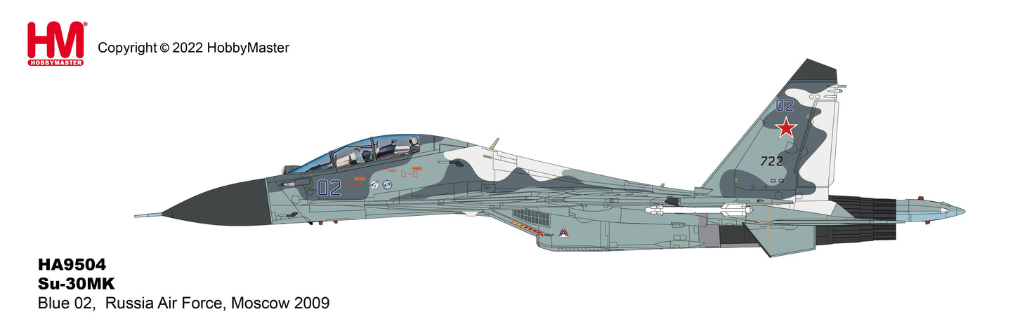 1/72 Su-30MK Blue 02 Russia Air Force Moscow 2009