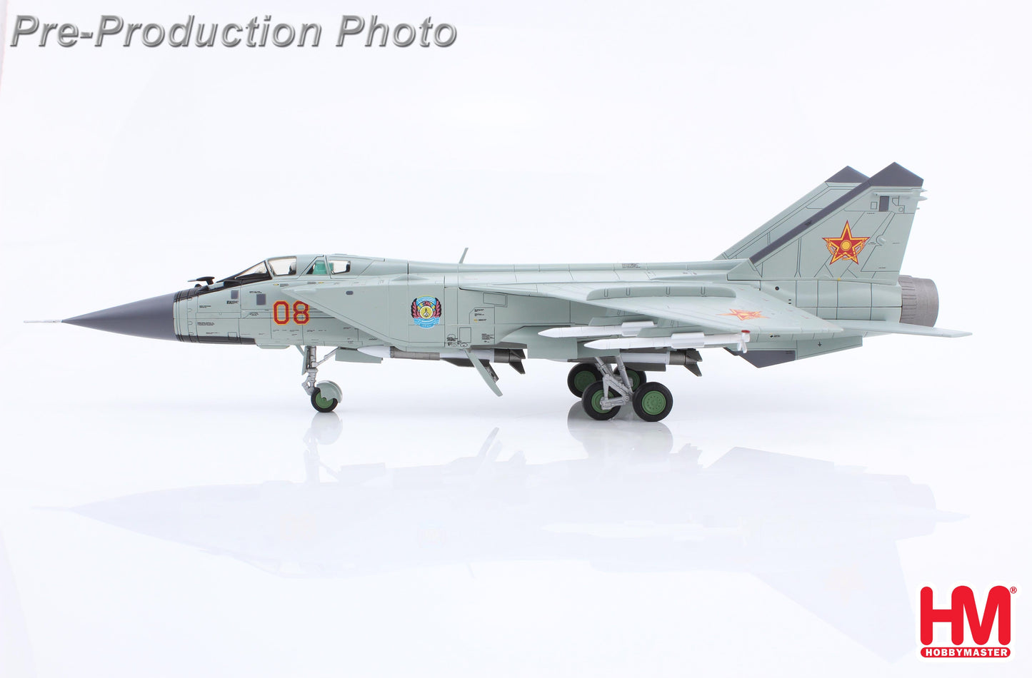 1/72 MIG-31B Red 08 Kazakhstan Air Defense Forces 610th Air Base Sary-Arka Airport 2012