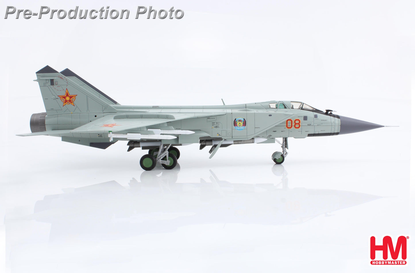 1/72 MIG-31B Red 08 Kazakhstan Air Defense Forces 610th Air Base Sary-Arka Airport 2012