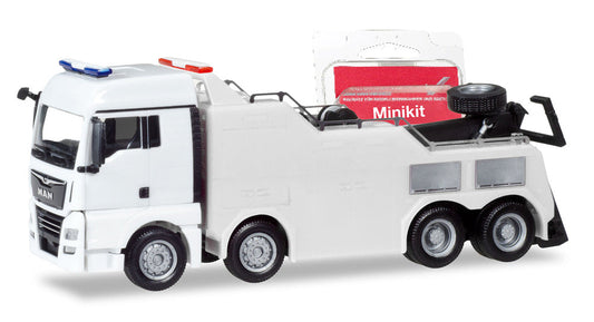 1/87 MiniKit- MAN TGX XLX Euro 6c White Empl Wrecker