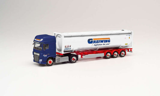 1/87 DAF XF SSC Euro 6 Pressure Bulk Container Semitrailer  - Greiwing -