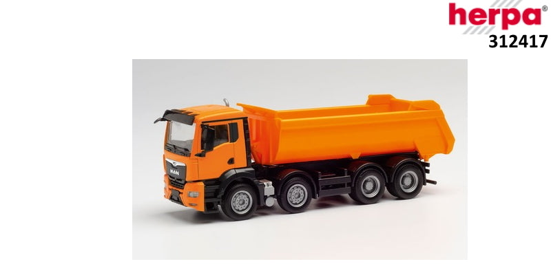 1/87 MAN TGX NN Rundmulden-LKW 4-achs kommunalorange