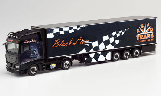 1/87 MAN TGX XXL Kihlkoffer-Sattelzug  - Trio-Trans / Black Lion -