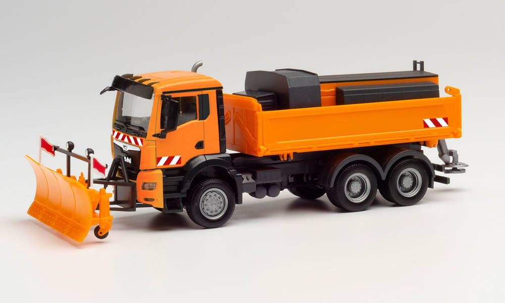 1/87 MAN TGS NN Winter Service Truck Municipal Orange