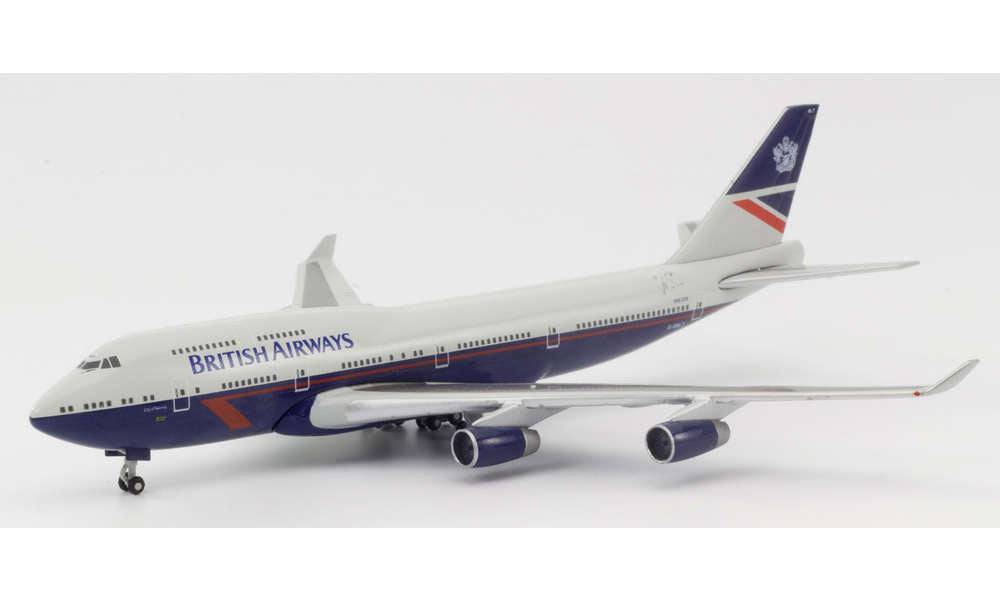 1:500 Boeing 747-400 British Airways 100th  Anniversary Landor Heritage Design City of Swansea