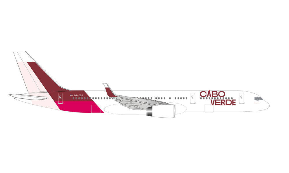 1/500 Cabo Verde Airlines Boeing 757-200 - Island of Santiago Colours - D4-CCG  - Baia de Tarrafa