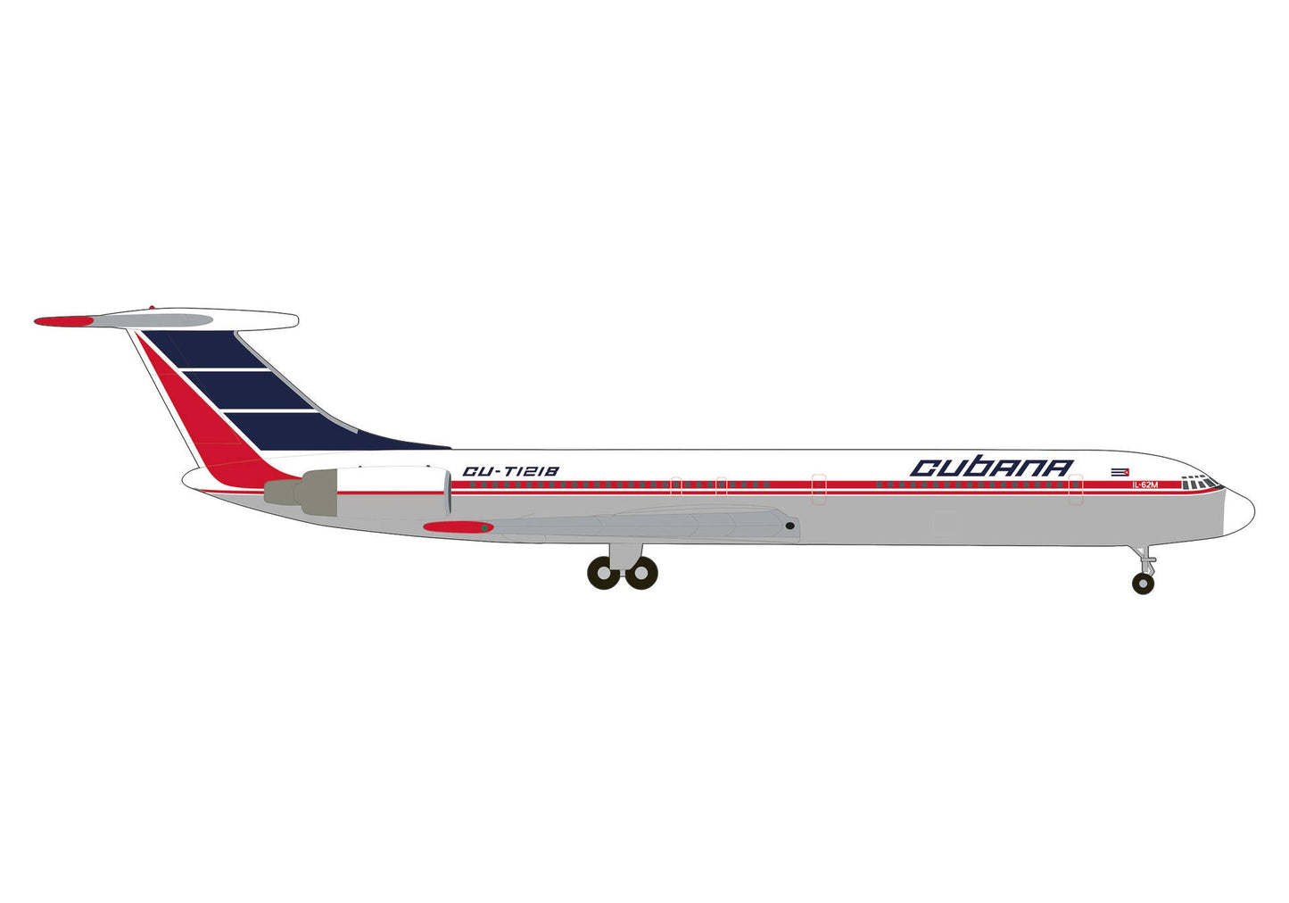 1/500 Cubana de Aviación Ilyushin IL-62M