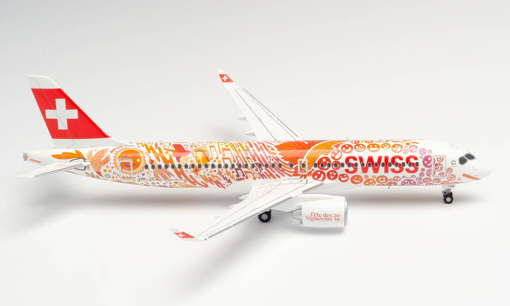 1/200 Swiss International Air Lines A220-300  - Fite des Vignerons -