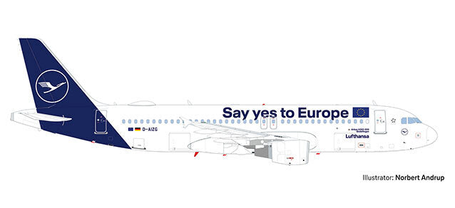 1/200 Airbus A320 Lufthansa  - Say Yes to  Europe -   - Sindelfingen -